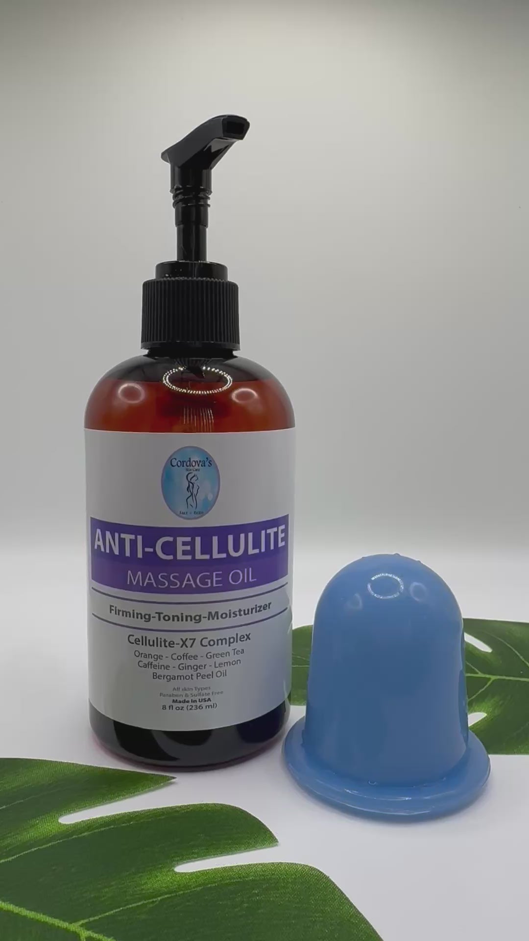 Anti- cellulite oil & massage cup